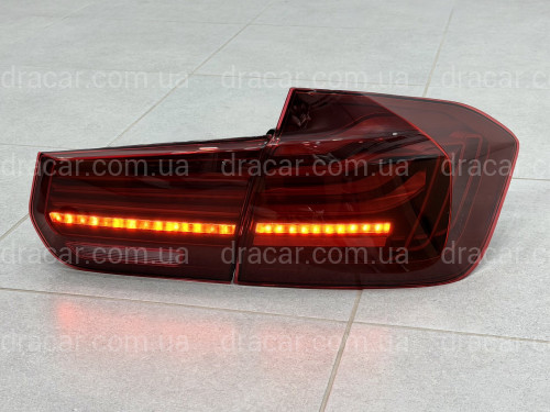 Задні LED ліхтарі стиль CSL для BMW 3 series F30 2012-2018 червоні, комплект 4шт. артикул 10112
