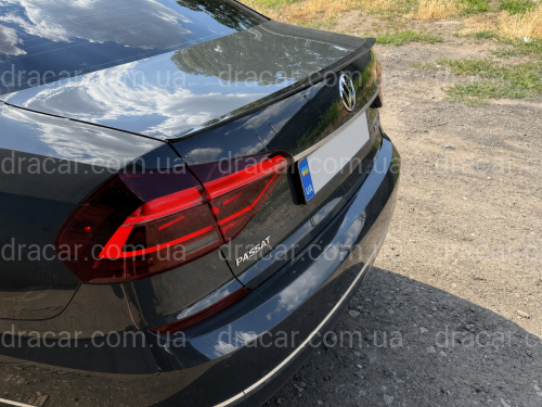 Спойлер ліп Volkswagen Passat B7 B8 USA NMS 2011-2019  ABS пластик, колір чорний глянець артикул 8668