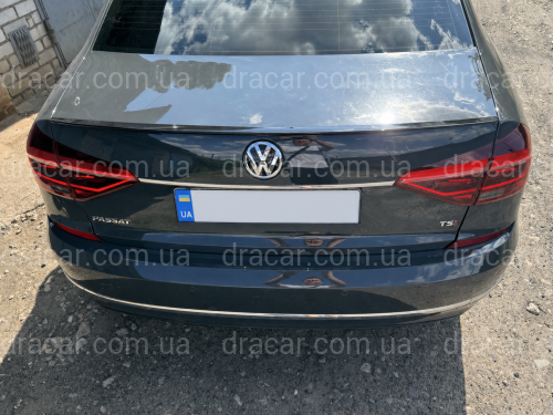 Спойлер ліп Volkswagen Passat B7 B8 USA NMS 2011-2019  ABS пластик, колір чорний глянець артикул 8668