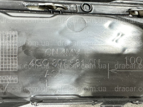 Решітка в бампер ліва BLACK S Line - AUDI A6 (С7 рест.) 4G0807681AN артикул 10193