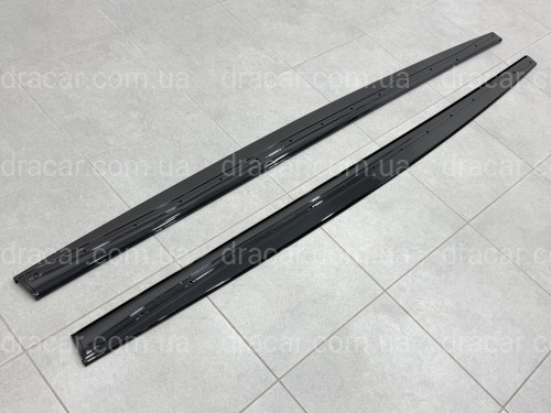 Леза під пороги M Paket для BMW 4 series F32 F33 2013-2020 ABS пластик, колір чорний глянець артикул 9486