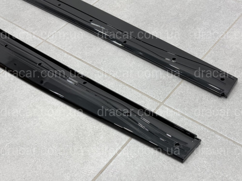 Леза під пороги M Paket для BMW 4 series F32 F33 2013-2020 ABS пластик, колір чорний глянець артикул 9486