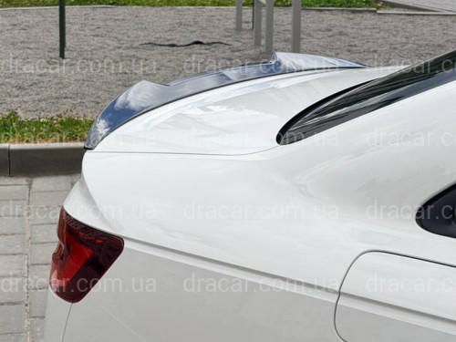 Спойлер ліп стиль M4 для Audi A4 B9 2015-2023 ABS пластик, колір чорний глянець артикул 9114