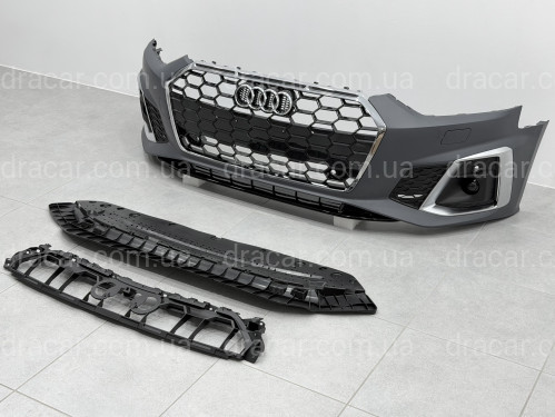 Бампер передній у зборі S-Line CHORME для Audi A5 B9 2020- артикул 9367
