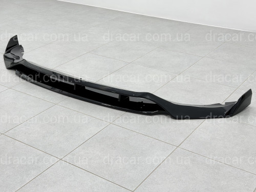 Юбка переднього бампера Paradigma BMW X5 G05 2018-2022 чорний глянець артикул 10226