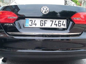 Хром накладка нижньої кромки багажника Volkswagen Jetta 2011-2014 до рейсталінгу (нержавіюча сталь)
