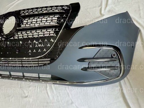Бампер передній AMG CHROME 2024+ для Mercedes V Class Vito Metris W447 2014- артикул 10285