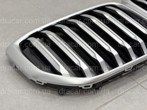 Решітка ніздрі BMW X5 G05 LCI 2023- під камеру МАТОВИЙ ХРОМ артикул 10297