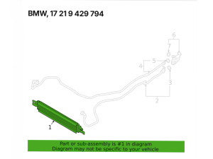 17219429794 BMW Радіатор охолодження АКПП