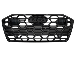 Решітка бампера S-line 2022+ BLACK 4K0853651T 3FZ для Audi A6 C8 2018+