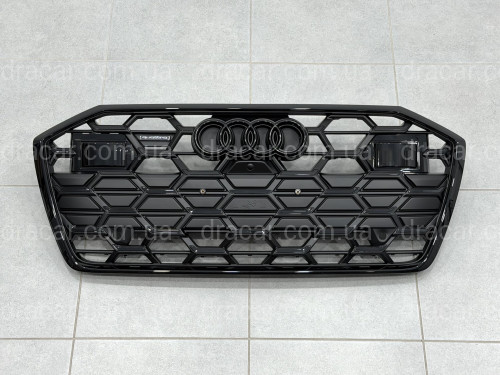 Решітка бампера S-line 2022+ BLACK 4K0853651T 3FZ для Audi A6 C8 2018+ артикул 9525
