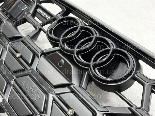 Решітка бампера S-line 2022+ BLACK 4K0853651T 3FZ для Audi A6 C8 2018+ артикул 9525