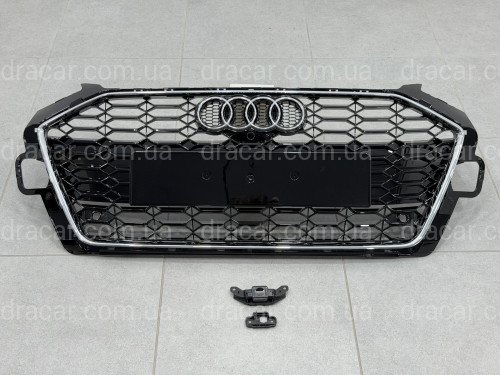 Решітка радіатора стиль RS4 для Audi A4 B9 2020-2024 артикул 10350