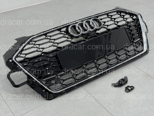 Решітка радіатора стиль RS4 для Audi A4 B9 2020-2024 артикул 10350