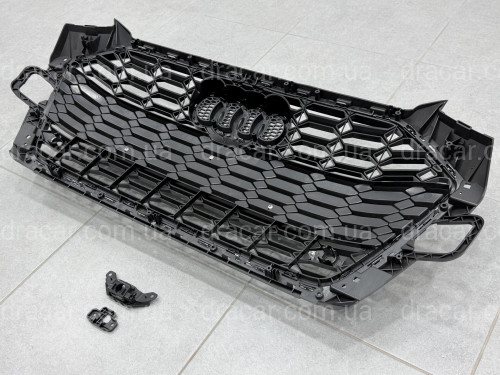 Решітка радіатора стиль RS4 для Audi A4 B9 2020-2024 артикул 10350