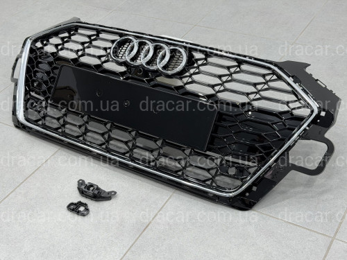 Решітка радіатора стиль RS4 для Audi A4 B9 2020-2024 артикул 10350