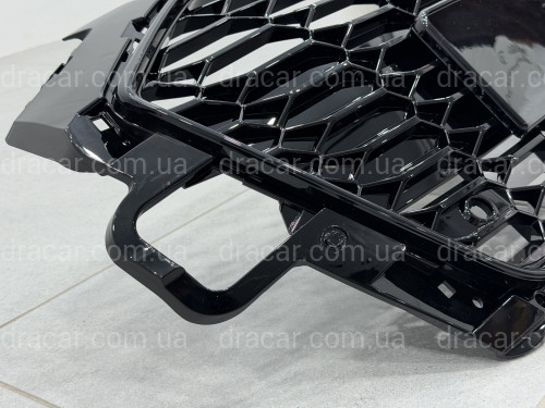 Решітка радіатора в стилі RS4 BLACK для Audi A4 2020-2023 артикул 10352
