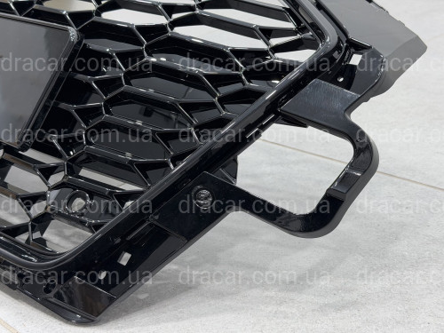 Решітка радіатора в стилі RS4 BLACK для Audi A4 2020-2023 артикул 10352