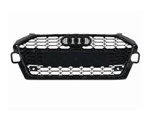 Решітка радіатора в стилі RS4 BLACK для Audi A4 2020-2023
