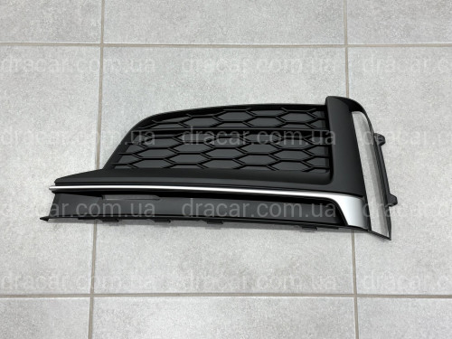 Решітка бампера ЛІВА S-Line 8W6807681FRU6 для Audi A5 B9 2016-2019 артикул 10316