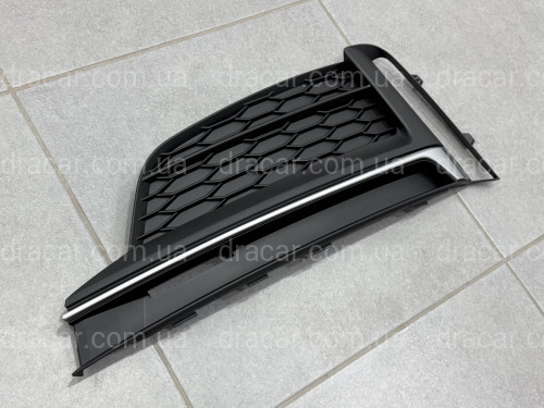 Решітка бампера ЛІВА S-Line 8W6807681FRU6 для Audi A5 B9 2016-2019 артикул 10316