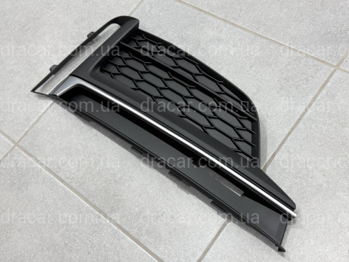 Решітка бампера ПРАВА S-Line 8W6807682FRU6 для Audi A5 B9 2016-2019 артикул 10317