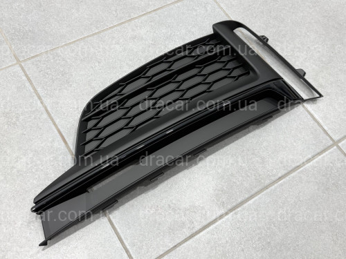 Решітка бампера ЛІВА S-Line Black 8W6807681FT94 для Audi A5 B9 2016-2019 артикул 10314