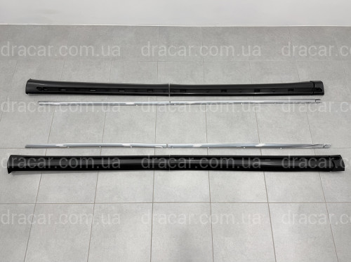 Накладки на пороги AMG COMPACT/LONG Mercedes-Benz Vito V-Class w447 2015- 2 зсувні двері артикул 10398