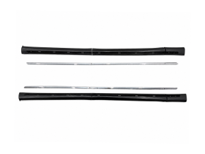 Накладки на пороги з хромом AMG EXTRALONG Mercedes-Benz Vito V-Class w447 2015- 2 зсувні двері