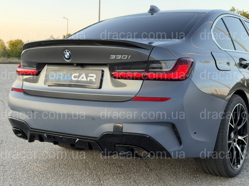 Бампер задній з насадками M340i для BMW 3 series G20 2018-2022 артикул 10166