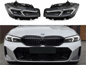 Фари LCI 2022+ рестайлінг Shadow Line для BMW G20/G21 2019-2022 2шт. із заміною бампера на 22+