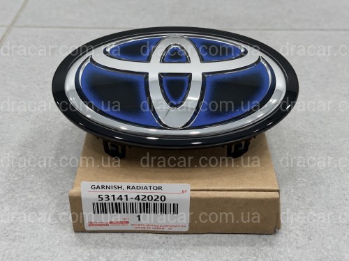 Емблема TOYOTA під ДІСТРОНІК під склом синя 5314142020 артикул 10532