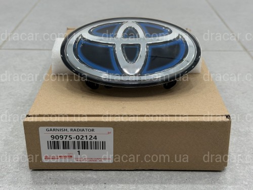 Емблема TOYOTA під ДІСТРОНІК під склом синя 9097502124 артикул 10538