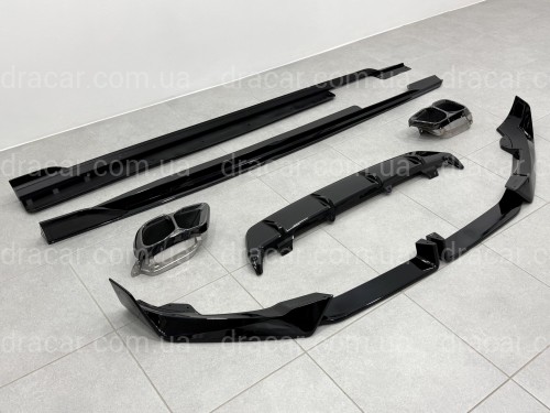 Комплект обвісу M paket LCI Paradigm для BMW X6 G06 2023+, колір чорний глянець артикул 9760