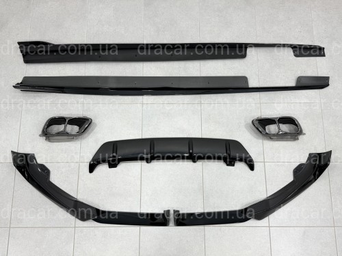 Комплект обвісу M paket LCI Paradigm для BMW X6 G06 2023+, колір чорний глянець артикул 9760