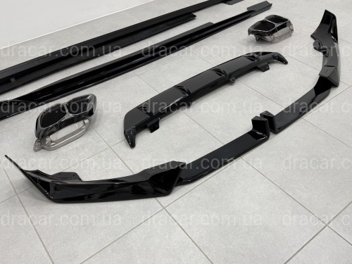 Комплект обвісу M paket LCI Paradigm для BMW X6 G06 2023+, колір чорний глянець артикул 9760