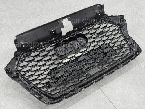 Решітка радіатора стиль RS3 BLACK ПІД РАДАР для Audi A3 2017-2020 артикул 10349
