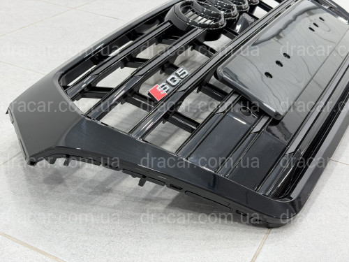 Решітка радіатора стиль SQ5 BLACK для Audi Q5 2017-2020 артикул 10560