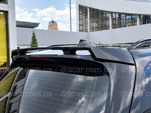 Спойлер на кришку багажника для BMW X7 G07 2019- ABS пластик, колір чорний глянець артикул 9757