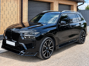 Леза під пороги M Paket BMW X7 G07 2019+ 2шт. чорний глянець