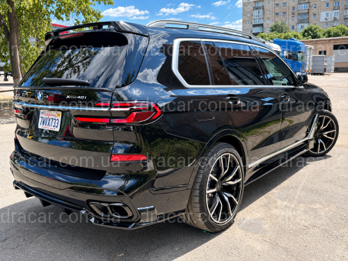 Леза під пороги M Paket BMW X7 G07 2019+ 2шт. чорний глянець артикул 10526
