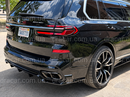 Спойлер на кришку багажника середній BMW X7 G07 2019- колір чорний глянець артикул 9756