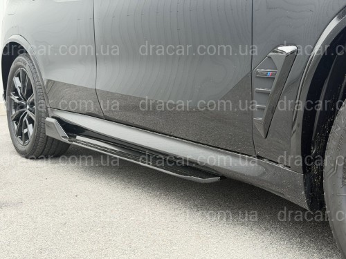 Леза під пороги M-Perfomance BMW X5 G05 F95 2018 - 2шт. ABS пластик, колір чорний глянець артикул 9120