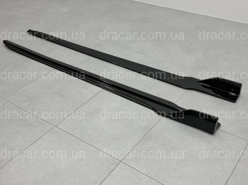 Леза під пороги Paradigma BMW X3 G01 X3M F97 / X4 G02 F98 2018-2024 2шт. ABS пластик, колір чорний глянець артикул 10612