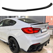 Спойлер ліп Paradigma для BMW X6 F16 2014-2018 ABS пластик, чорний глянець