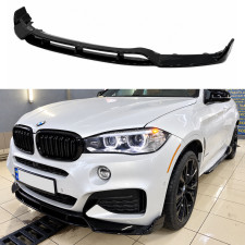 Юбка переднього бампера Paradigma BMW X6 F16 2013-2018, чорний глянець
