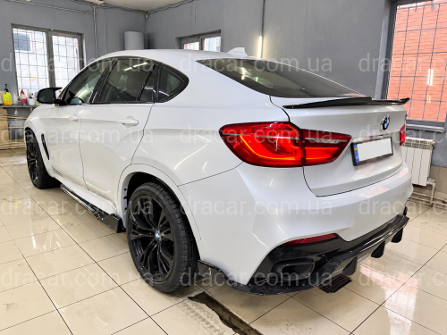 Леза під пороги M-Performance BMW X6 F16 X6M F86 2шт. ABS пластик, чорний глянець артикул 10624