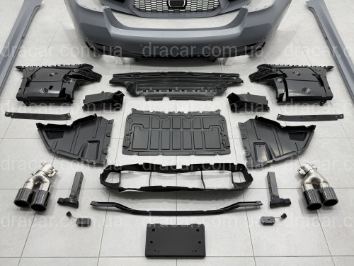 Комплект обвісу M5 F90 LCI BMW 5 series G30 2020+ (передній / задній бампер, пороги, насадки на труби, жалюзі, ніздрі) артикул 10574