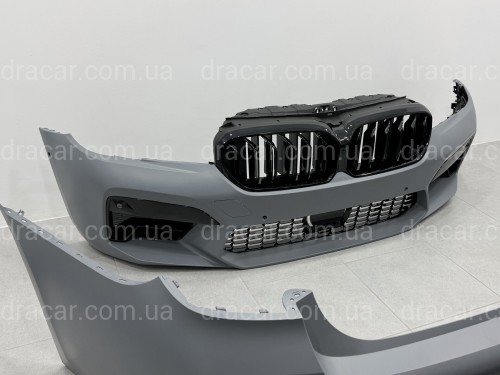 Комплект обвісу M5 F90 LCI BMW 5 series G30 2020+ (передній / задній бампер, пороги, насадки на труби, жалюзі, ніздрі) артикул 10574