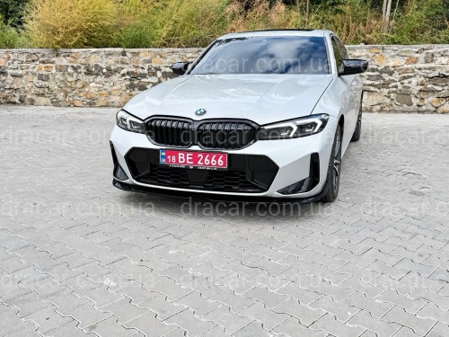 Обвіс накладка переднього бампера BMW 3 series G20 G21 LCI 2022+ чорний глянець артикул 8938